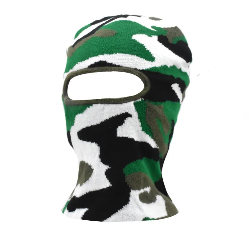 Hip Hop Balaclava Distressed Knitted Caps