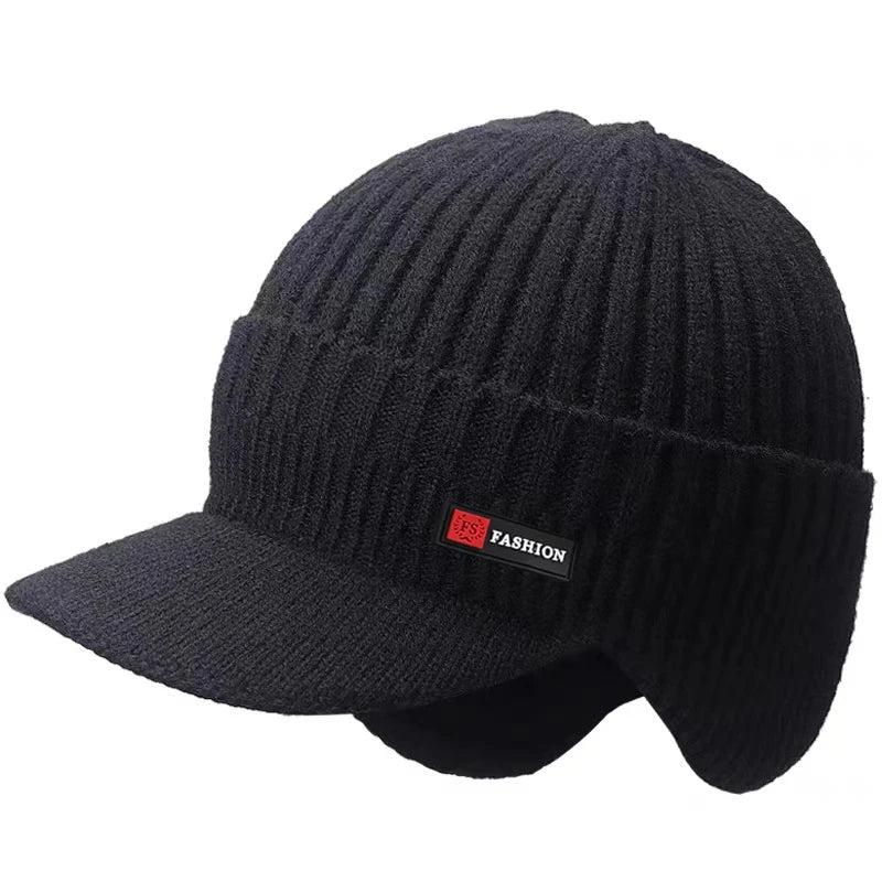 Winter Men Hat Outdoor Ear Protection