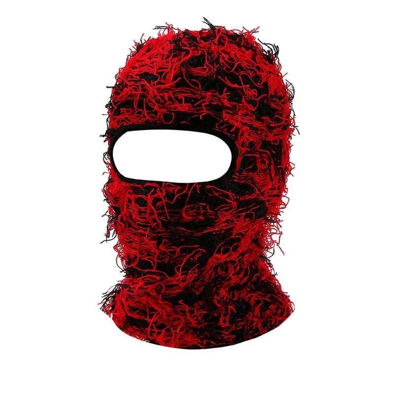 Hip Hop Balaclava Distressed Knitted Caps