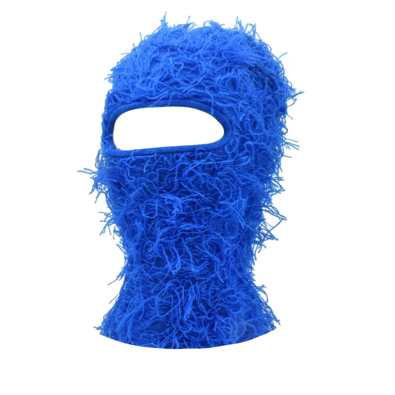 Hip Hop Balaclava Distressed Knitted Caps