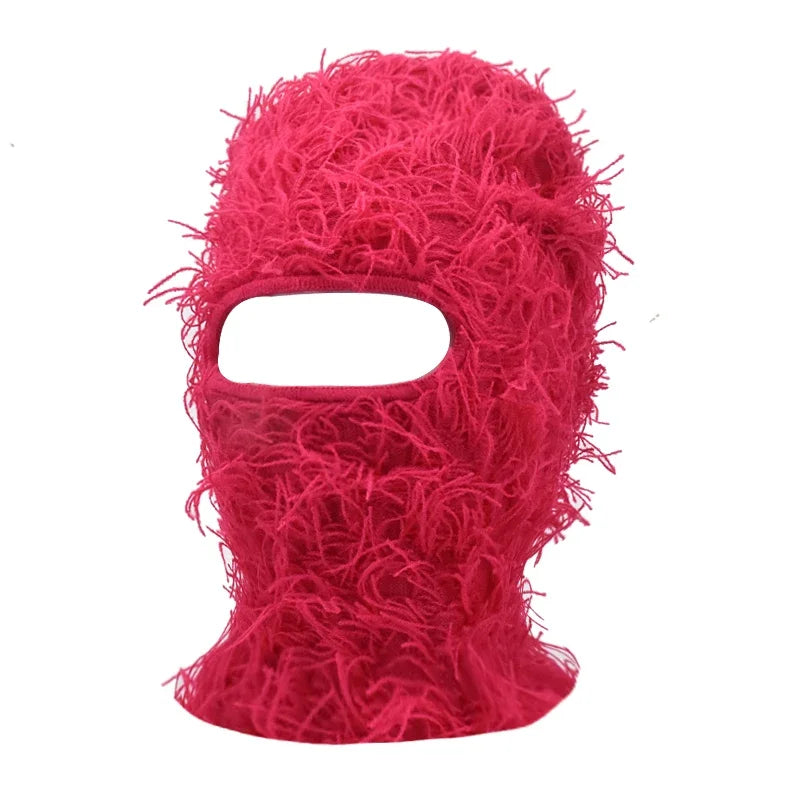 Hip Hop Balaclava Distressed Knitted Caps