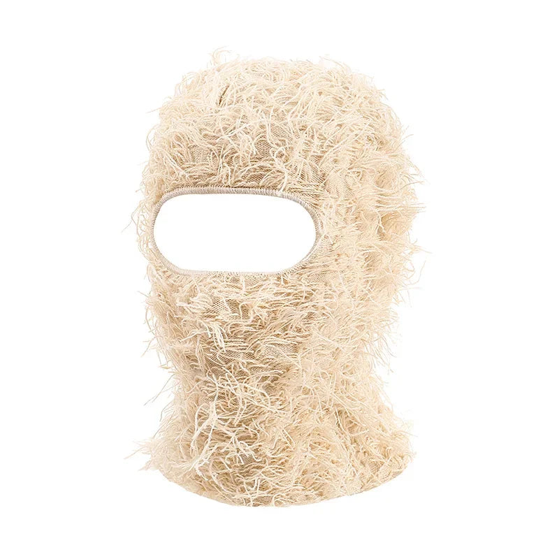 Hip Hop Balaclava Distressed Knitted Caps